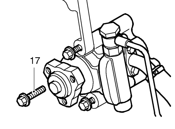 Remove alternator. See ELECTRICAL, Repairs.