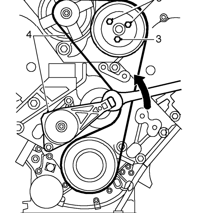 Timing belt cover - front lh – Remove engine acoustic cover, See BODY, Repairs.
