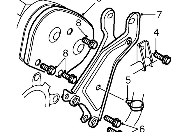 Timing belt cover - rear rh – Remove rear steady bar from engine. See this section.