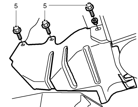 Camshaft rear timing belt - rh bank – Remove RH road wheel.
