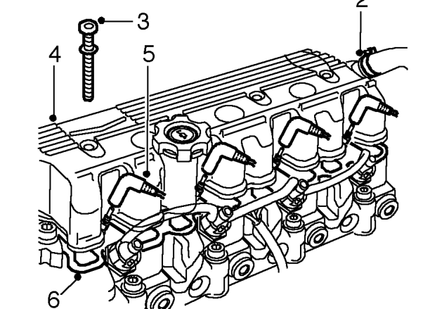 Rocker cover gasket – Remove engine acoustic cover.