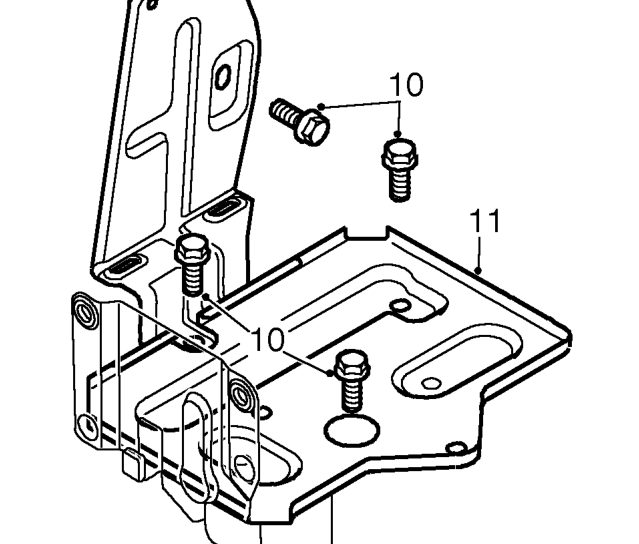 Remove 3 bolts securing ECM and remove ECM.