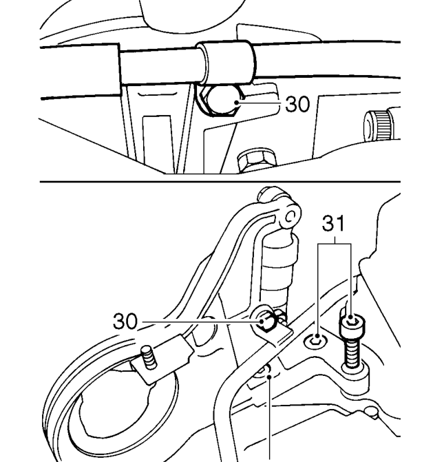 Air conditioning – Remove 4 bolts securing PAS pump, release pump and tie aside.