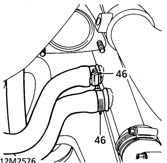 Remove front pipe and discard gaskets.