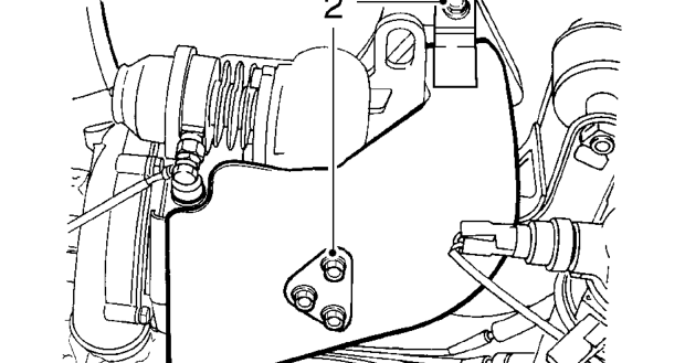 Rocker oil feed pipe – Remove coolant manifold. See COOLING SYSTEM - DIESEL, Repairs.