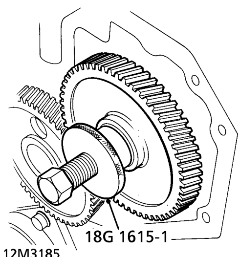 Remove tool 18G 1615-1 from 18G 1615