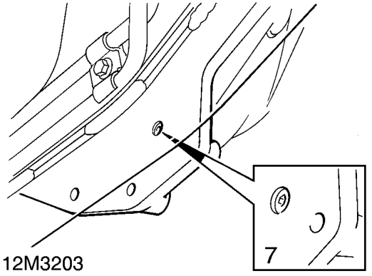 Remove 2 bolts securing fuel pipe clamps and move pipes aside.