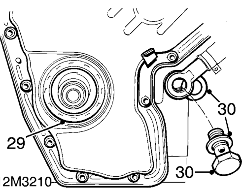 Warm area around crankshaft front oil seal using a hot air gun and carefully lever out sea