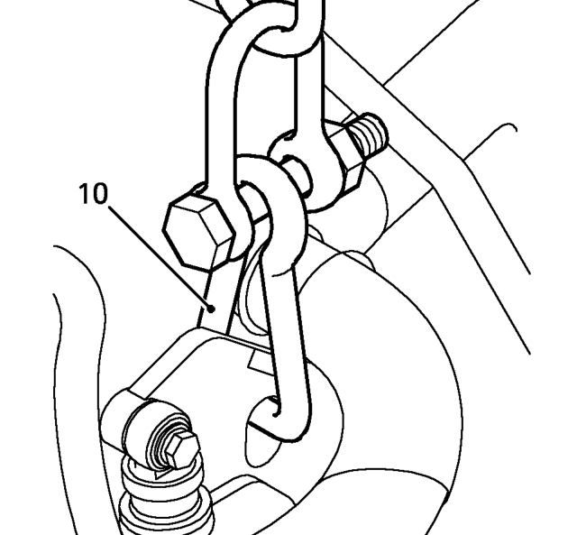 Crankshaft front oil seal – Release 2 spring clips securing bonnet struts and tie back bonnet.