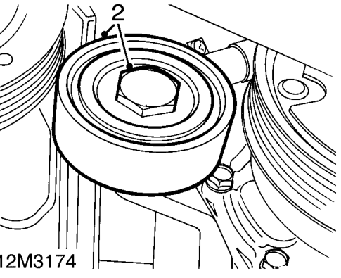 Air conditioning – Remove crankshaft front oil seal. See this section.