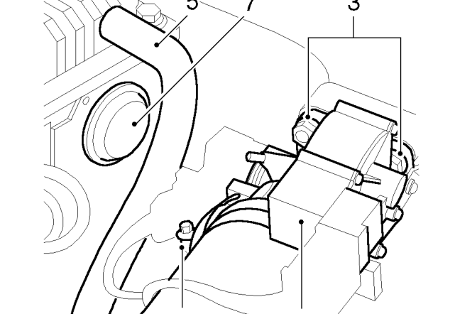 Inlet camshaft rear oil seal – Disconnect battery earth lead.