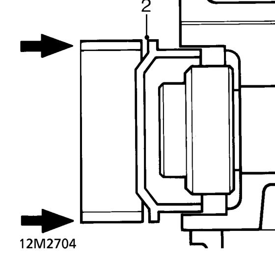 Inlet camshaft rear oil seal – Clean oil seal recess and camshaft.