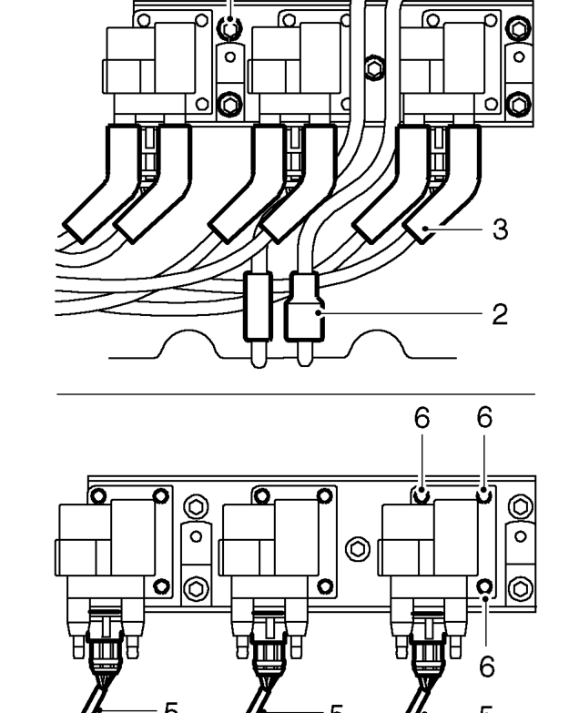 Ignition coil - kv6 – Remove engine acoustic cover, See BODY, Repairs.