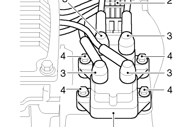 Ignition coil - ’t’ series – Disconnect battery earth lead.