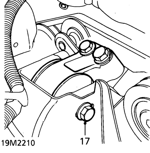 Attach lifting hoist to lifting eye and take weight of power unit without exerting load on