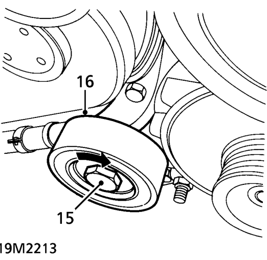 Raise engine approximately 50 mm.
