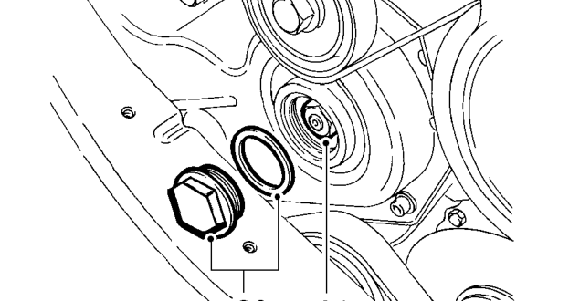 Release compressor from bracket and move aside for access to injection pump lower securing