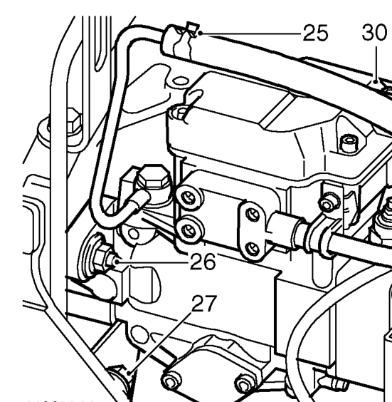 Fit inner part of tool 18G 1615 through outer part and screw into pump gear.