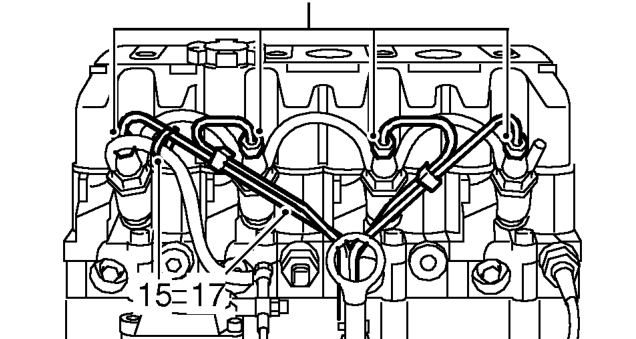 Working from underneath, release fuel injection pump multiplug from bracket, and disconnec