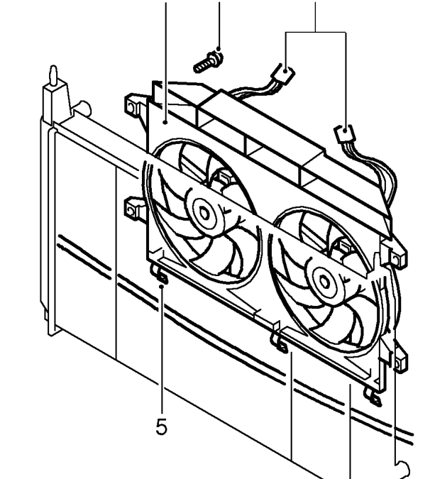 Radiator cooling fan and motor – Remove underbelly panel. See BODY, Repairs.
