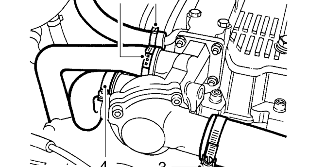 Coolant manifold – Drain cooling system. See Adjustments.