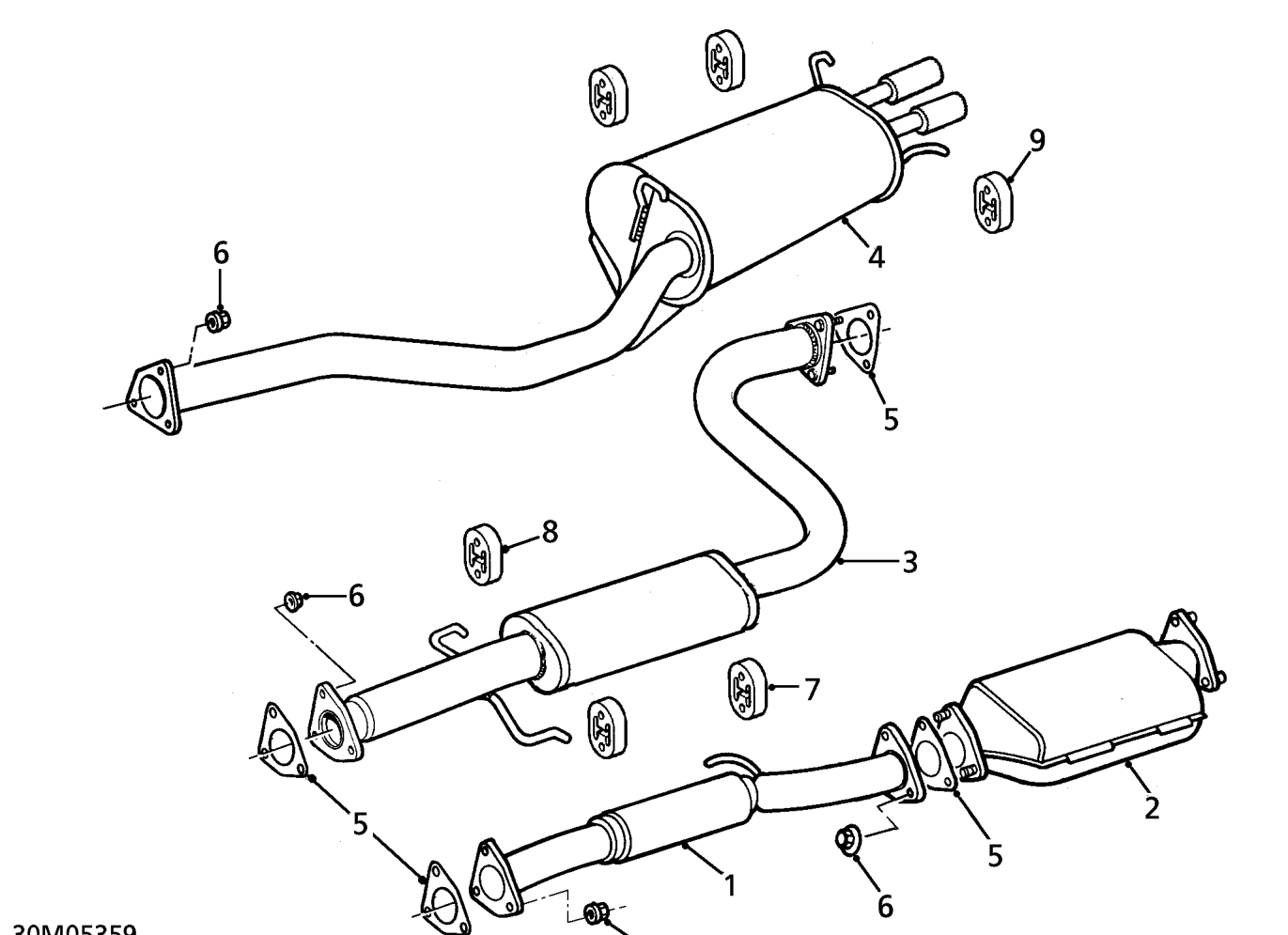 Exhaust system components - kv6