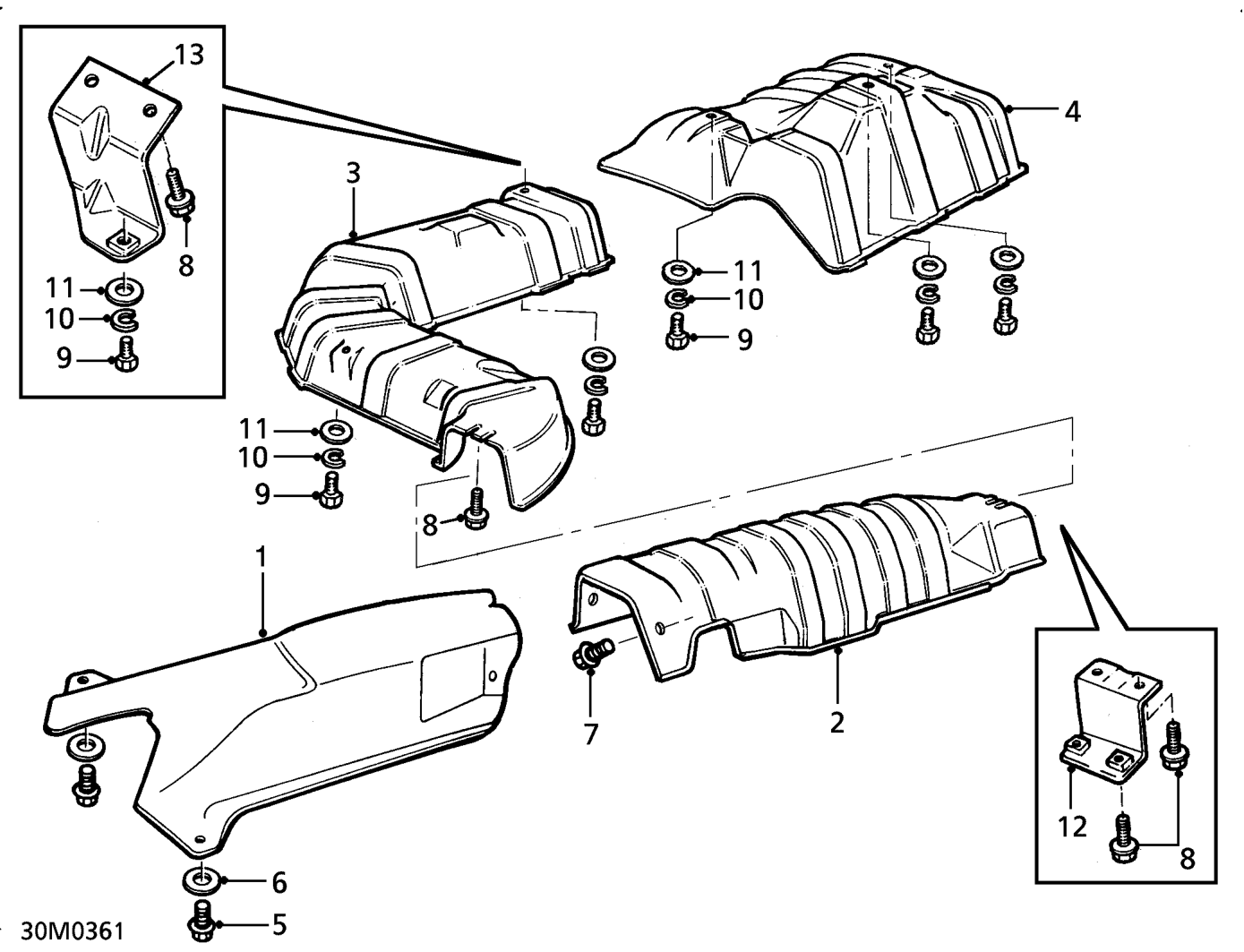 Heat shields - kv6