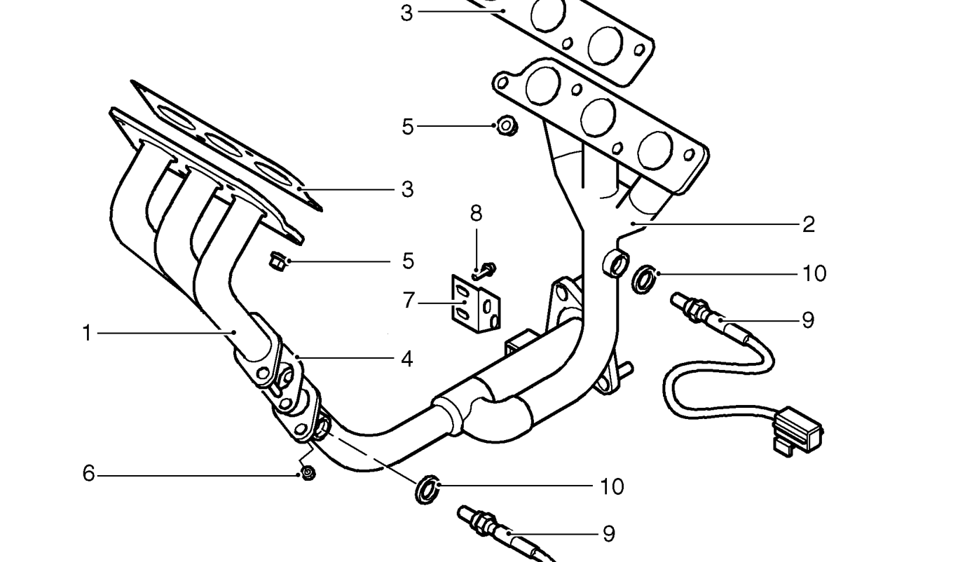 Exhaust manifold components - kv6