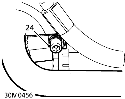Release elbow, remove and discard gasket.
