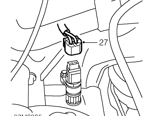 Remove starter motor.