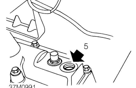 Refill from dry – Fill measure with 2.3 litres of oil of the specified type and grade.