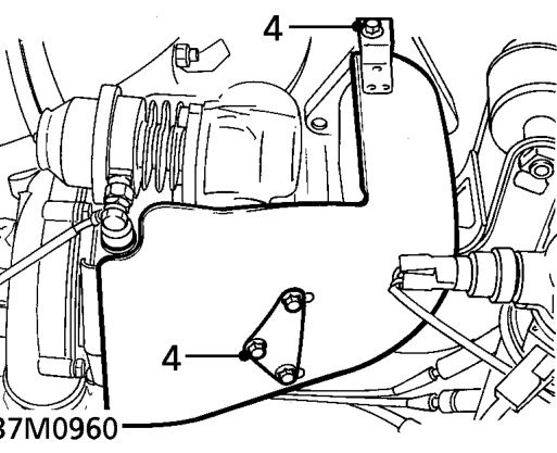 Gearbox assembly – Remove radiator cooling fan assembly. See COOLING SYSTEM - DIESEL, Repairs.