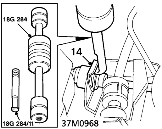 Carefully release gear selector inner cables from selector levers.