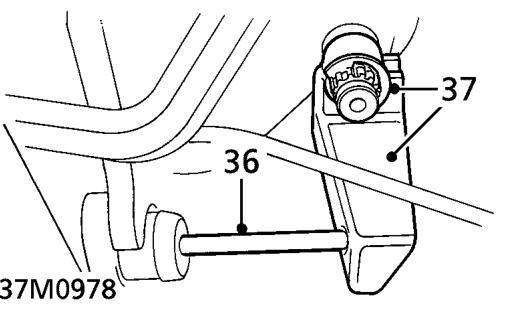 Remove oil cooler pipes.