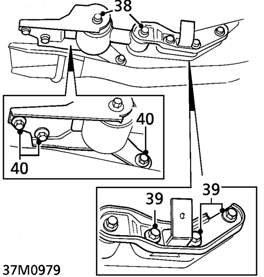 Remove ’C’ clip securing clutch release lever and remove lever from gearbox.