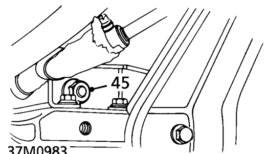 Position transmission jack under differential.