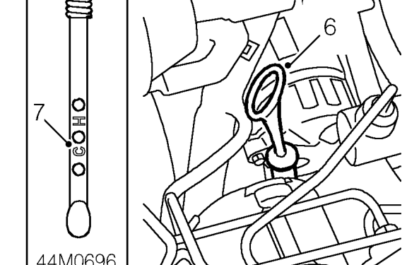 Fluid level check and top-up - cold level – Return selector to ’P’ position.