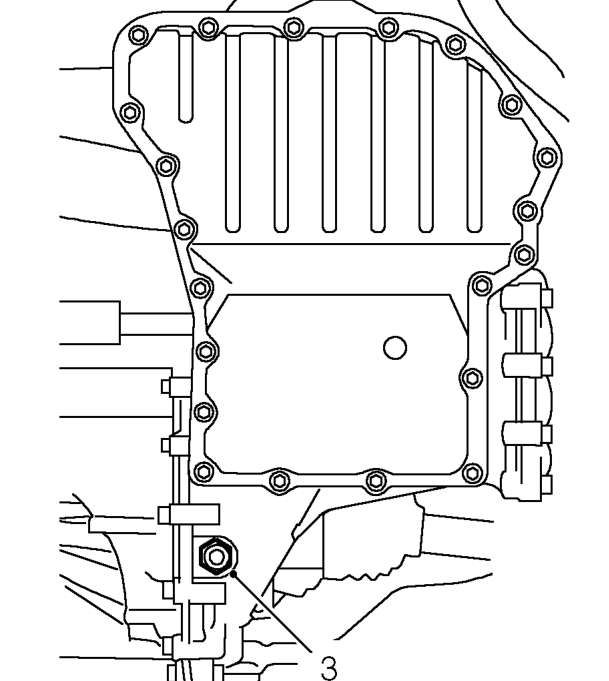 Fluid drain and refill – Place a container under gearbox.