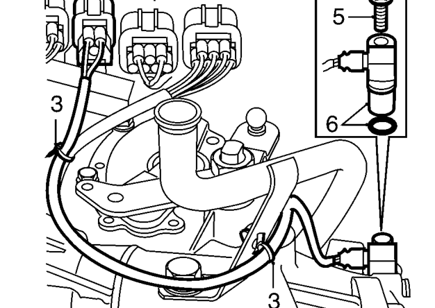Vehicle speed sensor – Raise front of vehicle.