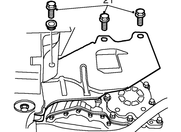 Automatic gearbox – Drain gearbox fluid. See Adjustments.