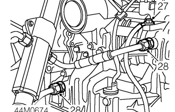 Remove starter motor.