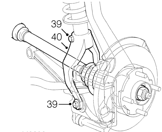 Remove steady bar and bracket assembly.