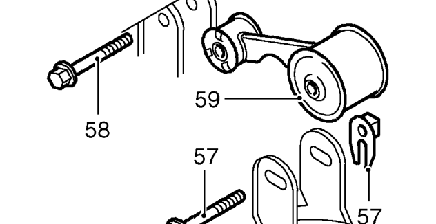 Remove 2 lower bolts securing gearbox.