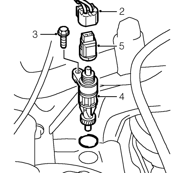 Speed sensor – Raise front of vehicle.