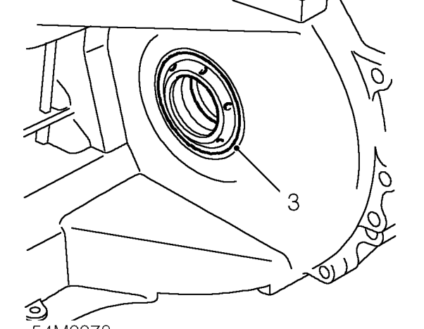 Differential oil seal – Clean area around oil seal.