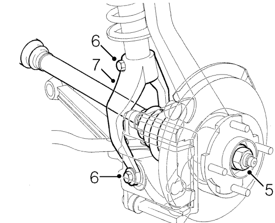 Drive shaft - kv6 – Knock back drive shaft nut stake.
