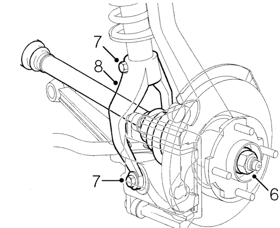 Lh drive shaft - diesel – Knock back drive shaft nut stake.