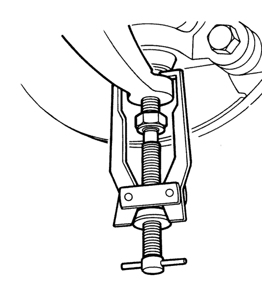 Lh drive shaft - diesel – Release and remove yoke.