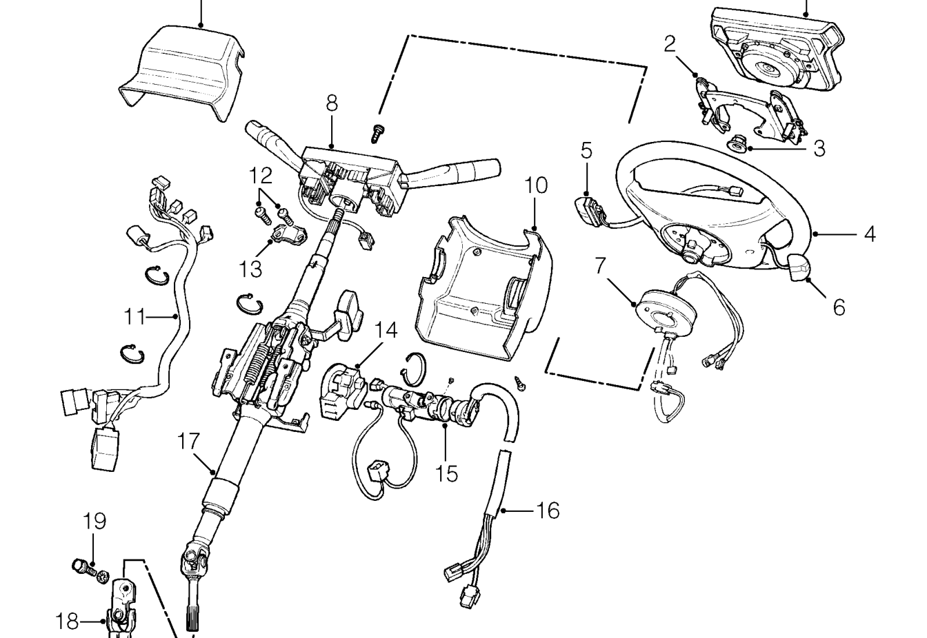 Steering column components