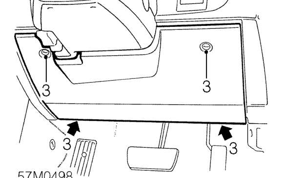 Steering column – Fit tape around rotary coupler moulding to prevent rotation.
